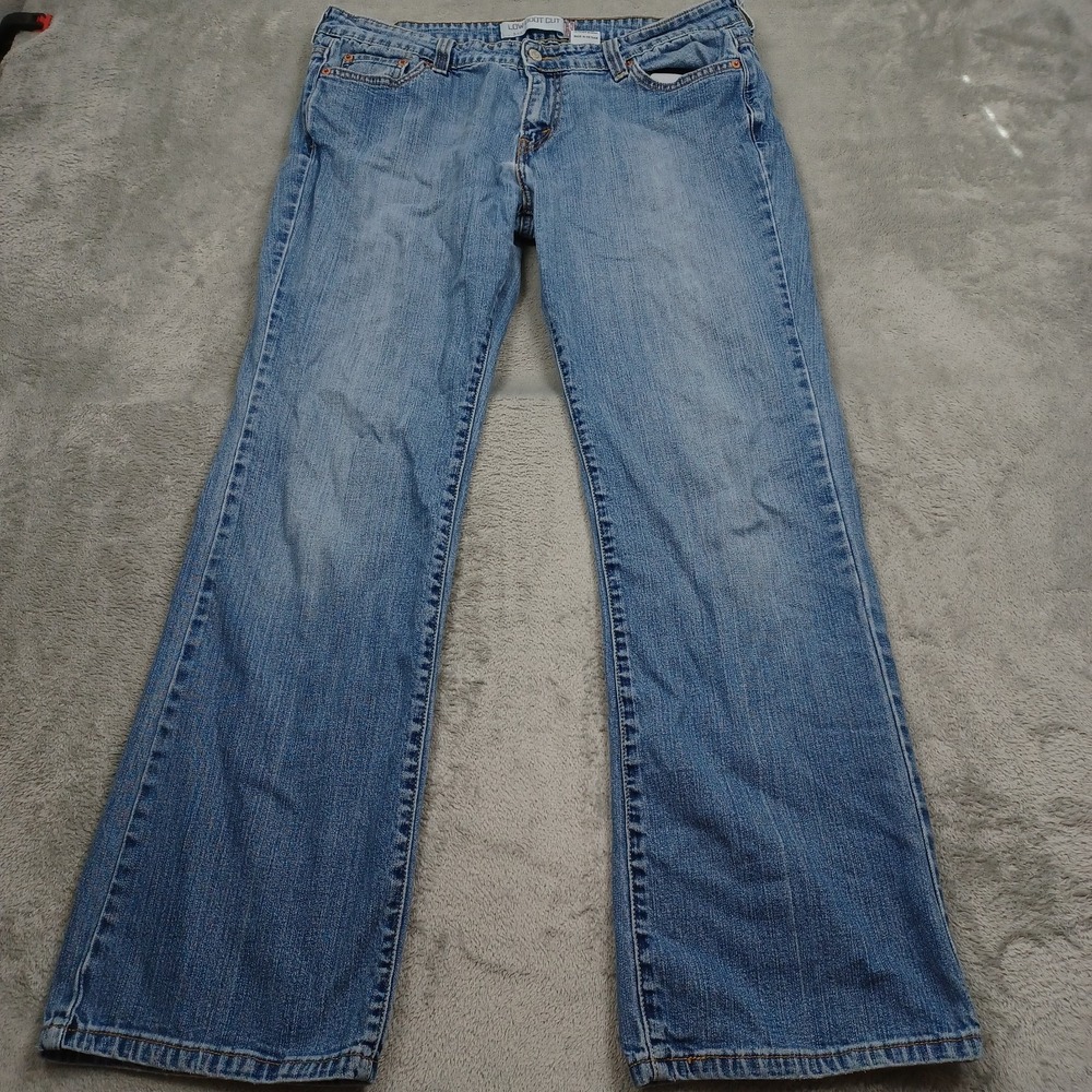Levis 545 Jeans Womens 14 Blue Denim Low Rise Bootcut Casual Pockets